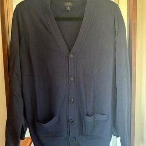 J. Crew Men's Dark Blue Cardigan
